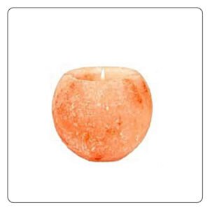 Pink Ball Shape Candle Holder